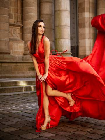 Robe Flying dress rouge